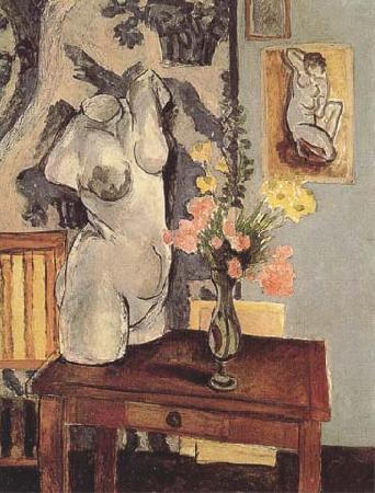 Henri Matisse Greek Torso and Bouquet (mk35) oil painting image